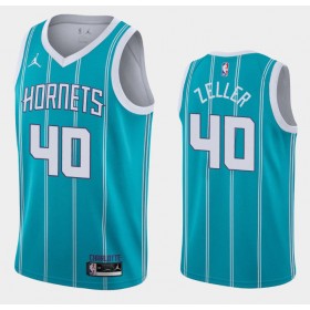 Camiseta Hombre Charlotte Hornets Cody Zeller 40 2020-21 Jordan Brand Icon Edition Swingman